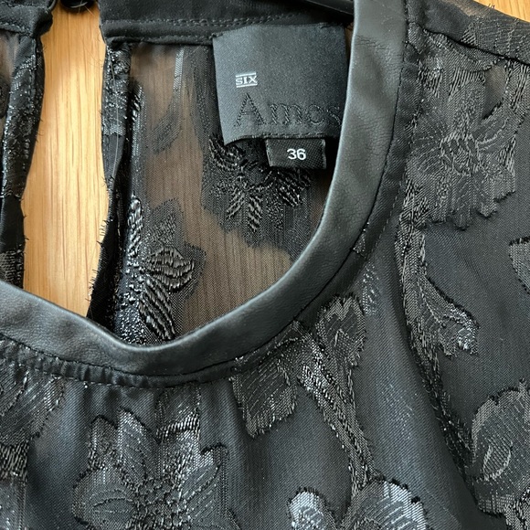 Lace Top with Flutter Sleeves - Picture 2 of 2